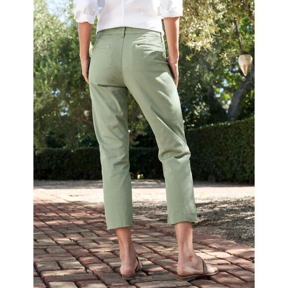 Frank & Eileen pants size 00 Italian Chino twill Sage quiet luxury‎ capsule - Picture 2 of 8